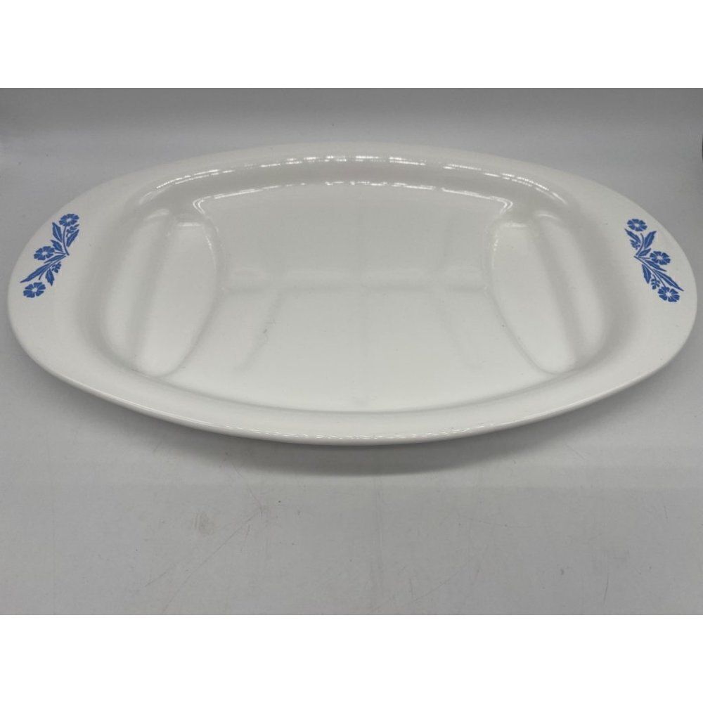 Vintage Corning Ware P-19 Blue Cornflower Platter